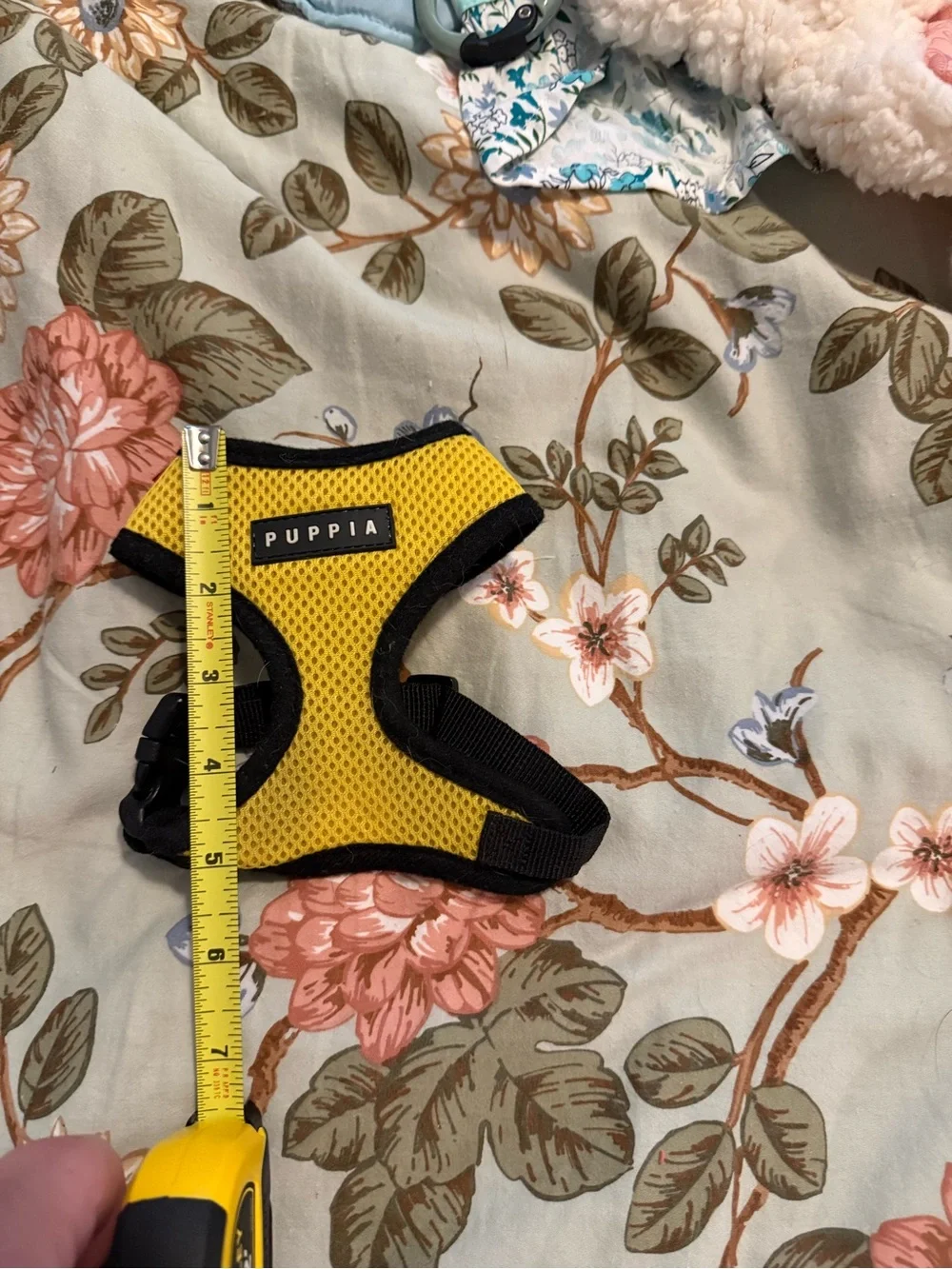 Puppia Yellow and Black Breathable Mesh Dog Harness